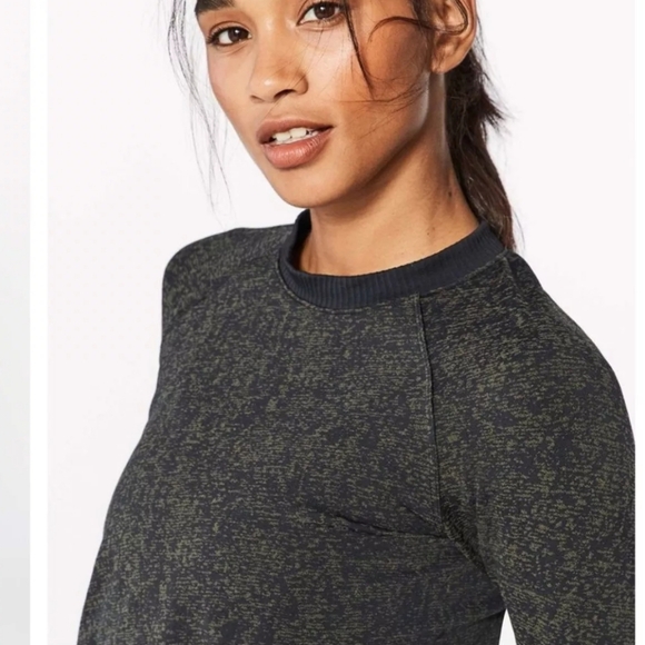 Lululemon Rest Less Pullover in Black/Armory Size 4 - Picture 2 of 11